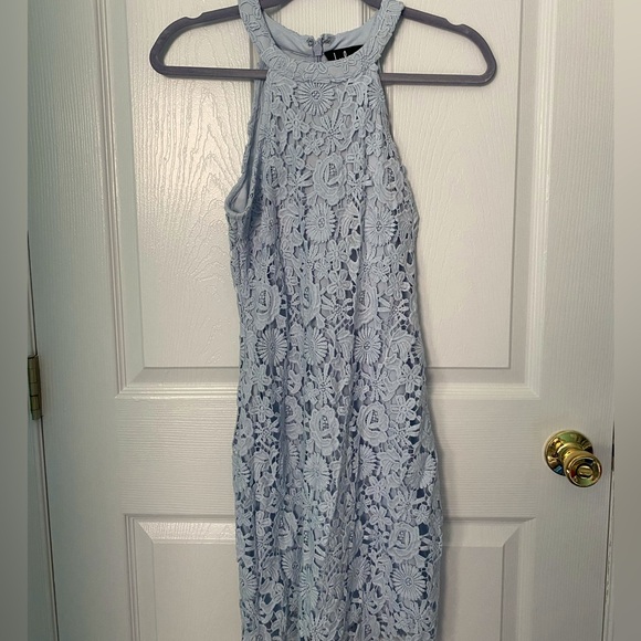 Lulu’s Love Poem Mini Dress, light blue - Picture 2 of 6